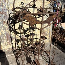 Rustic Metal Candle Holder