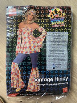 Women's Vintage Hippie 1970's Costume 70’s Disco Halloween costume
