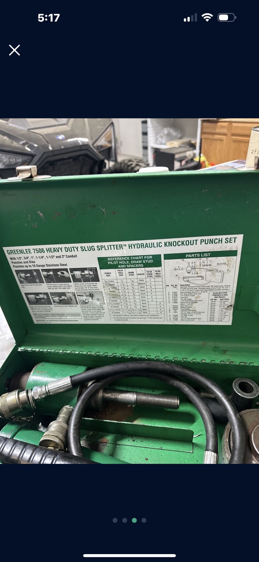 Greenlee Hydrolec Knockout Punch