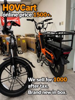 Family ebike online price 1500 - I sell for 1000- cargo electric bike