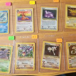 Fossil Pokemon Holo Cards 
