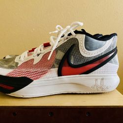 Nike Kyrie 8 DJ6017-100 White University Red Black Basketball Shoes Mens Size10.5