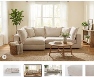 Cozy beige sectional