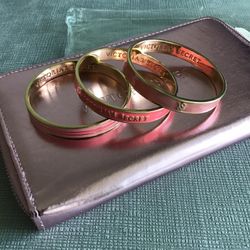 Victorias Secret pink gold bracelet - VS PINK Y2K collectible