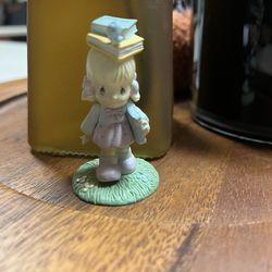 Vintage 1989 Precious Moments Miniature Month Figurine September”Girl With Books “