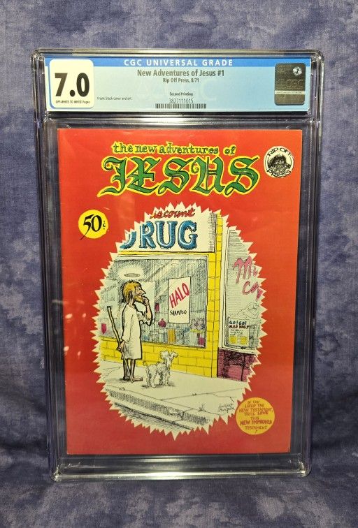 New Adventures Of Jesus #1, 1971 • CGC 7.0 • Second Printing
