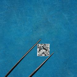 4.03 Ct Lab Grown Princess Shape Certified Diamond 