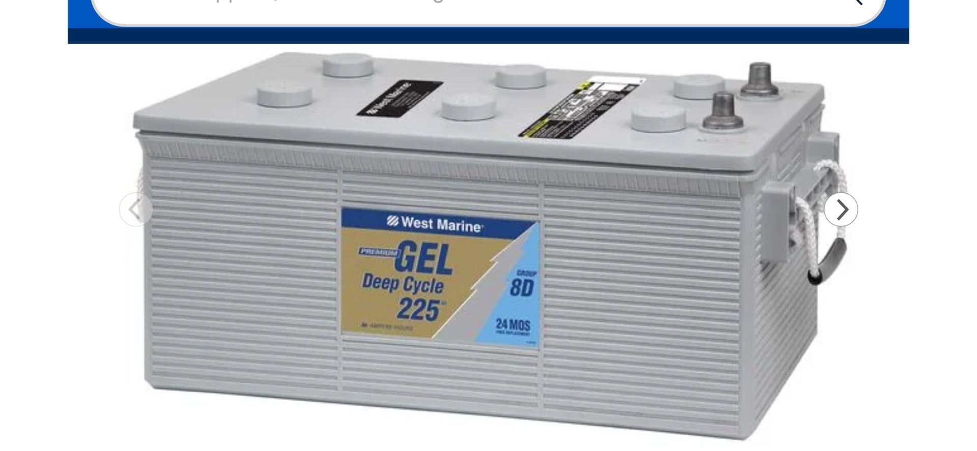 Brand New 8D AGM West Marine Batteries