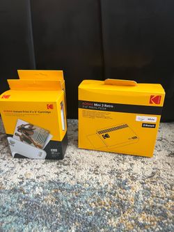 Kodak Mini 3 Retro printer and 4 x sheet cartridges