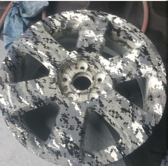 Hydrographics hydro dipping rims wheels