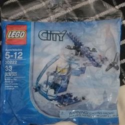  LEGO City POLICE HELICOPTER Polybag 30222.  Unopened. $30 on Ebay.