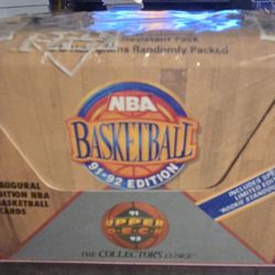 1991-92 Upper Deck  Basketball Jumbo Packs  Sealed Box  