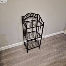 Black Metal 3-Tier Shelf / Plant Stand