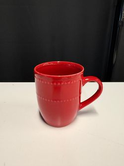 Red Dotted Royal Norfolk Mug in Stoneware