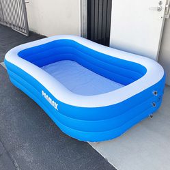 $25 (New in box) Inflatable Pool for Kids, 95x56x22” Swimming Pool for Outdoor, Garden, Backyard, Summer Water Party 