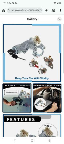 97-00 Toyota Corolla/98-02 Toyota RAV-4 Ignition Switch
