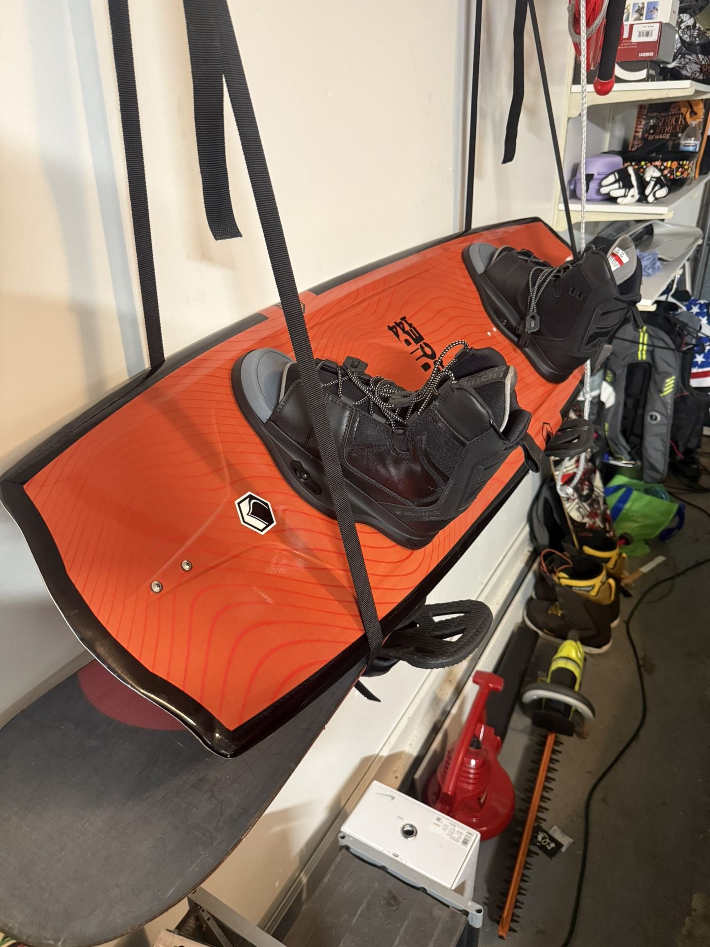 Wakeboard, Boots, Bindings, And Tow rope