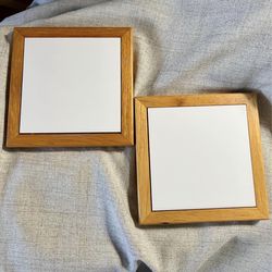 Set of Two Ceramic Tile Trivets