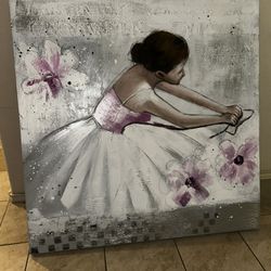 Ballerina Canvas Art - Large