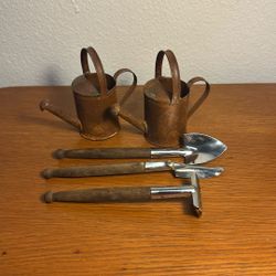 Vintage Garden Tools Made In Japan / Rustic Water Cans 