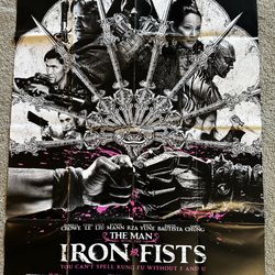 Poster Quentin Tarantino <> The Man With The Iron Fists <> 2' x 3'