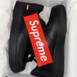 Nike Air Force 1 Low Supreme Black CU9225-001 Men's Size 12 Brand New DS In Hand