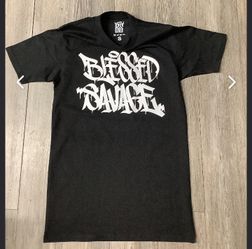 Blessed Savage Graffiti Drip Tees