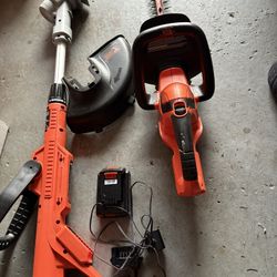 Black and Decker Cordless Leaf Trimmer and Weed Wacker 