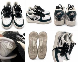 Philadelphia Eagles Women’s Sneakers, Size 9 | $40