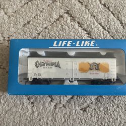 Life-Like Ho Scale Miller High Life Beer Advertising Train Reefer Car & Box