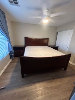 King Bedroom Set with Mattress & 2 Nightstands