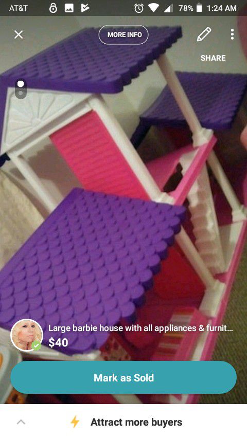 Very large Barbie house