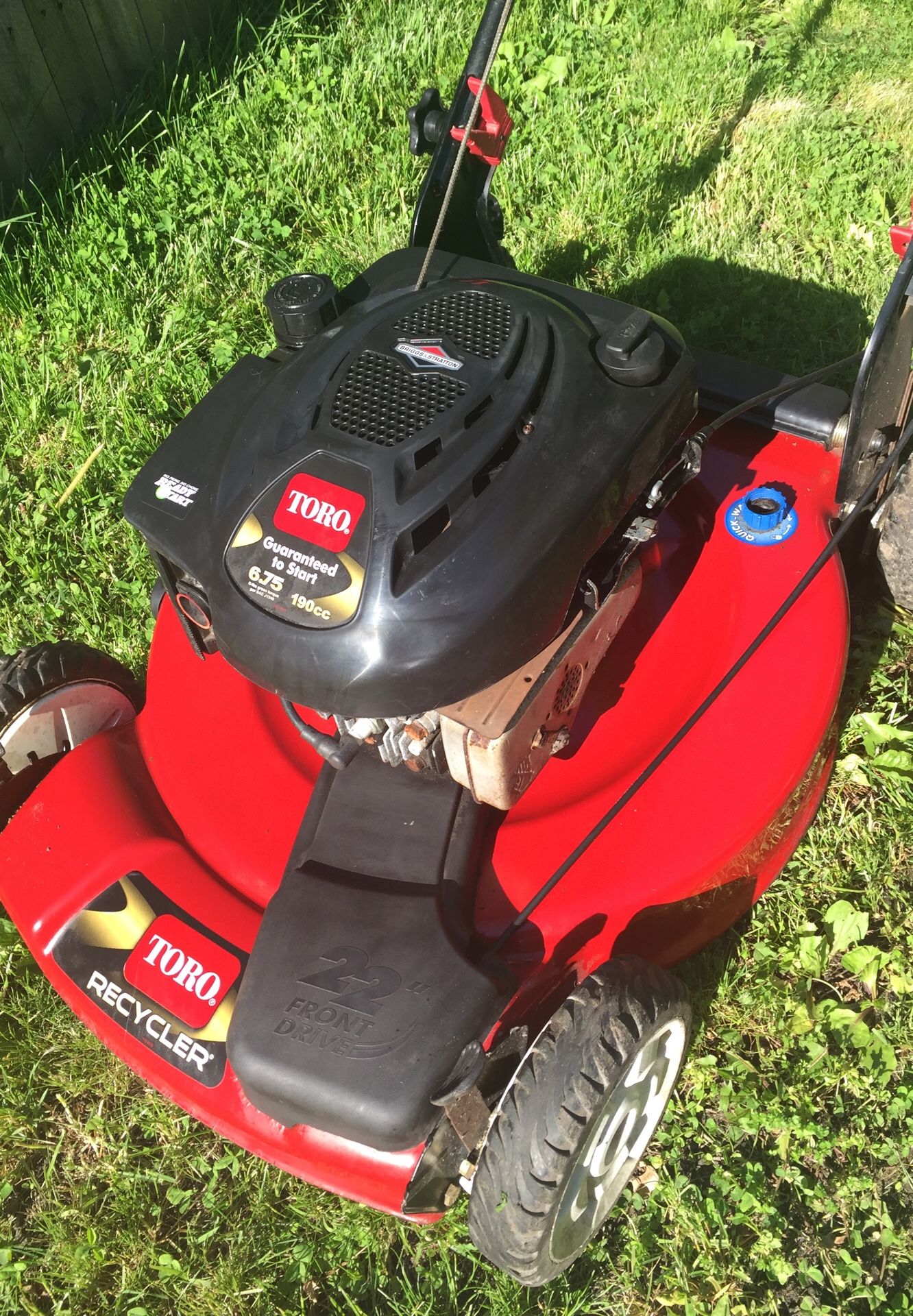 Toro Recycler 6.75HP 190cc With Briggs & Stratton Engine Self Propelled