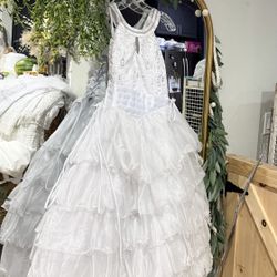 First Communion Dress Size 7, New