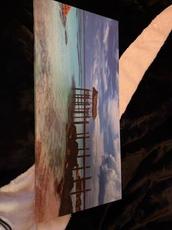 Beach Canvas Poster. 