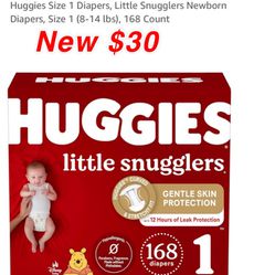 New Huggies Big Box Size 1 Diapers 168count $30 East Palmdale 