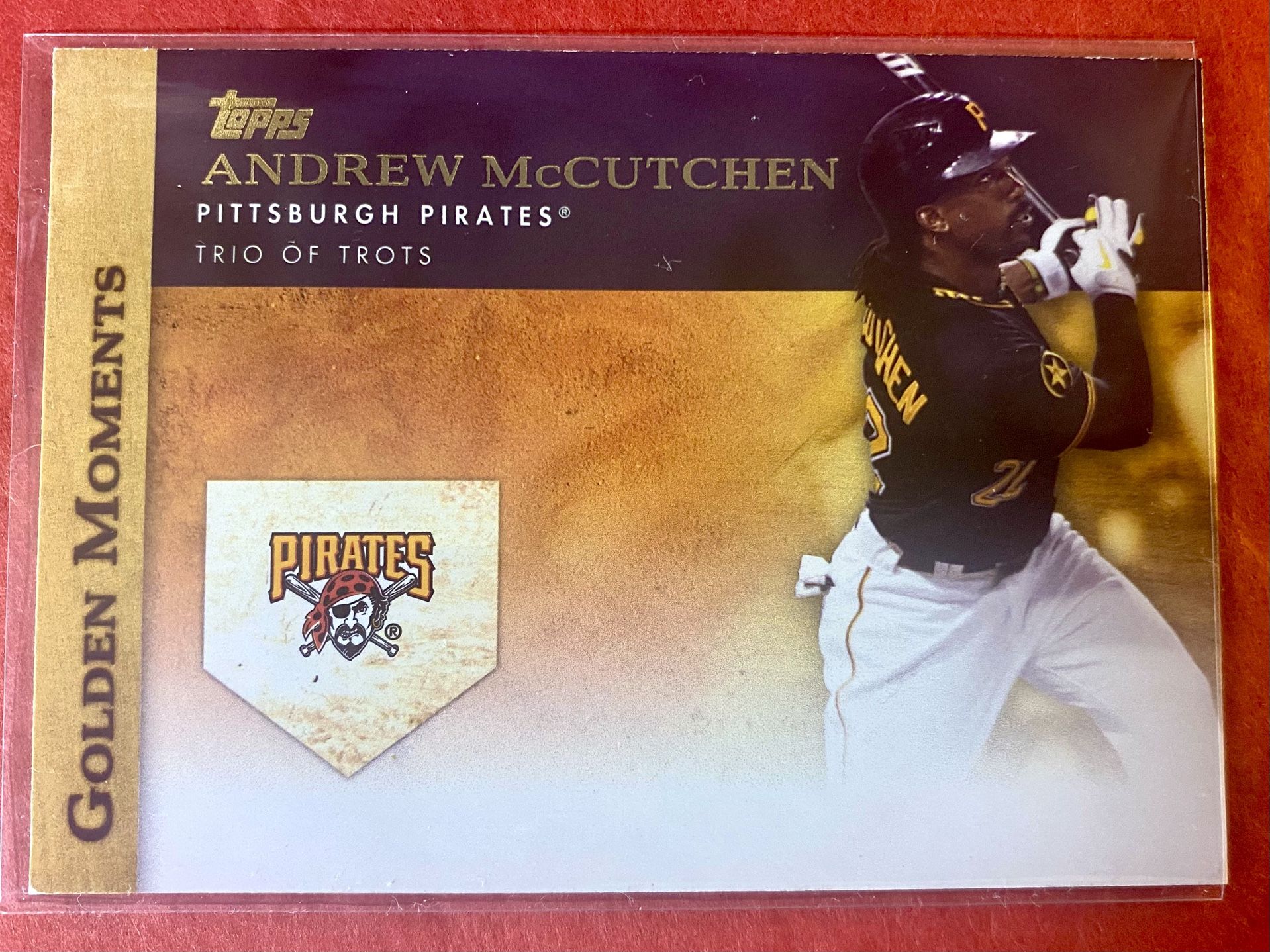 Andrew McCutchen 2012 Topps Golden Moments “Trio of Trots” Card