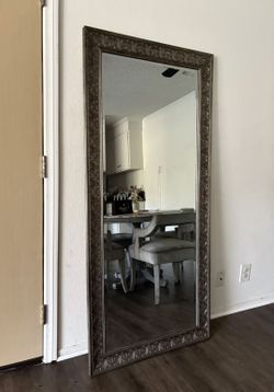 5”7x2”7 Chrome Floor Mirror $30