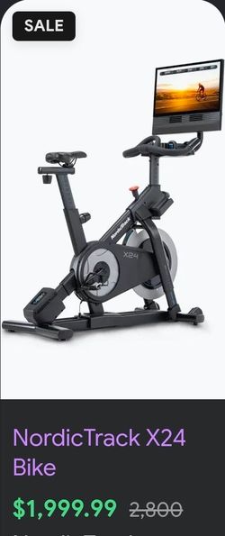 Exercise bike with screen