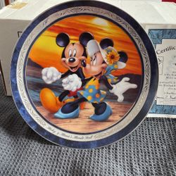 Mickey And Minnie Plate 