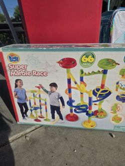 Kids Stuff Super Marble Race 66-Piece Set