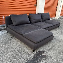 Modern Grey Cloud Sectional Couch