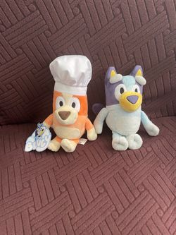 Bluey and Chef Bingo 8” Plush Lot of 2