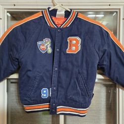 Vintage Disney Store Buzz Lightyear Youth Medium 4/5 Winter Coat Jacket Space Ra