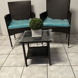 Last 2 NEW  Patio Sets With Tinted Glass For Table Already Assembled  Each Set 135.00