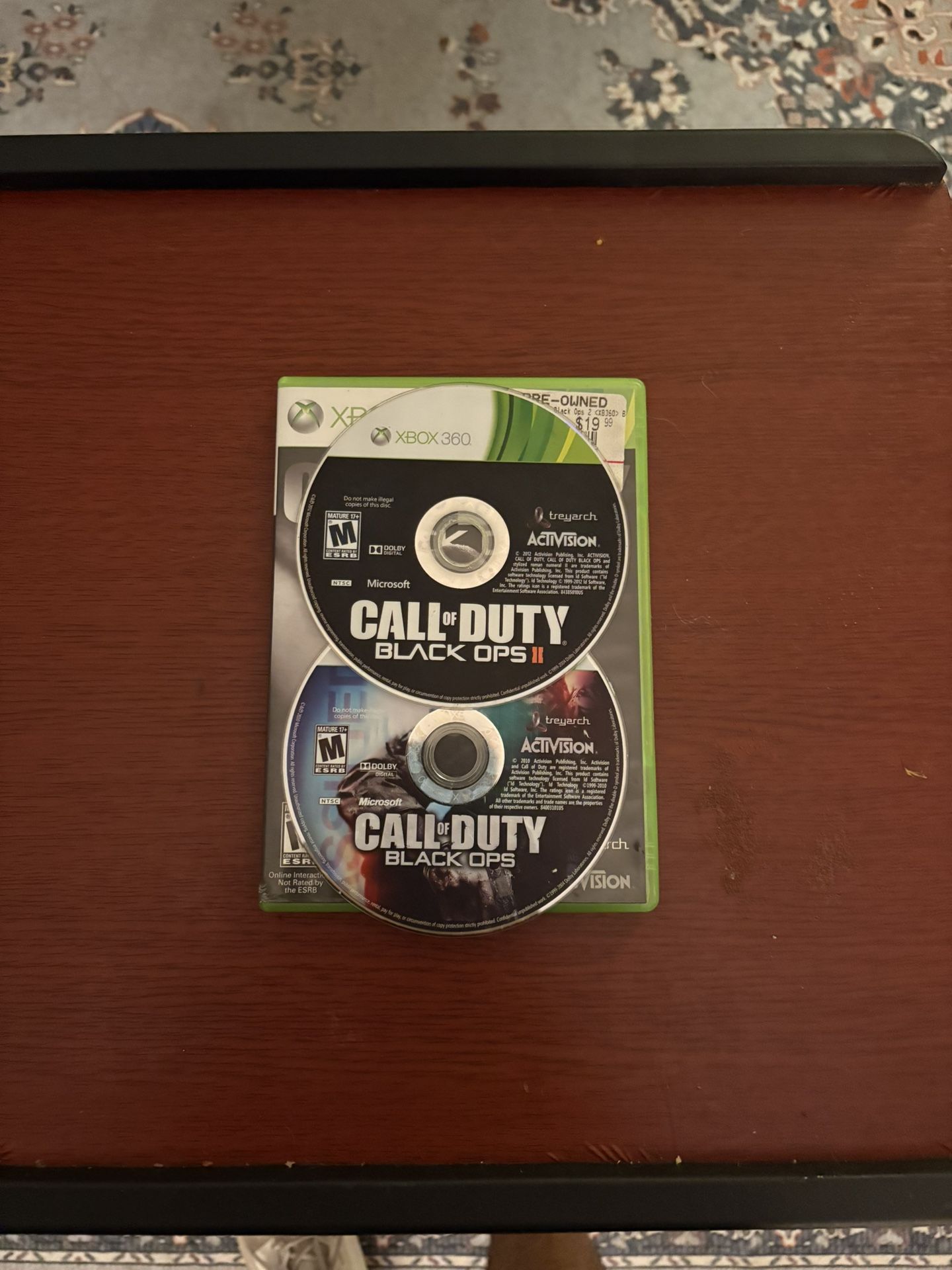 Call Of Duty Black Ops 1 And 2 For 20$