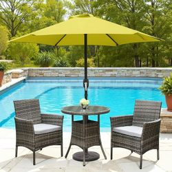 7.5 ft. Steel Crank Market Patio Umbrella