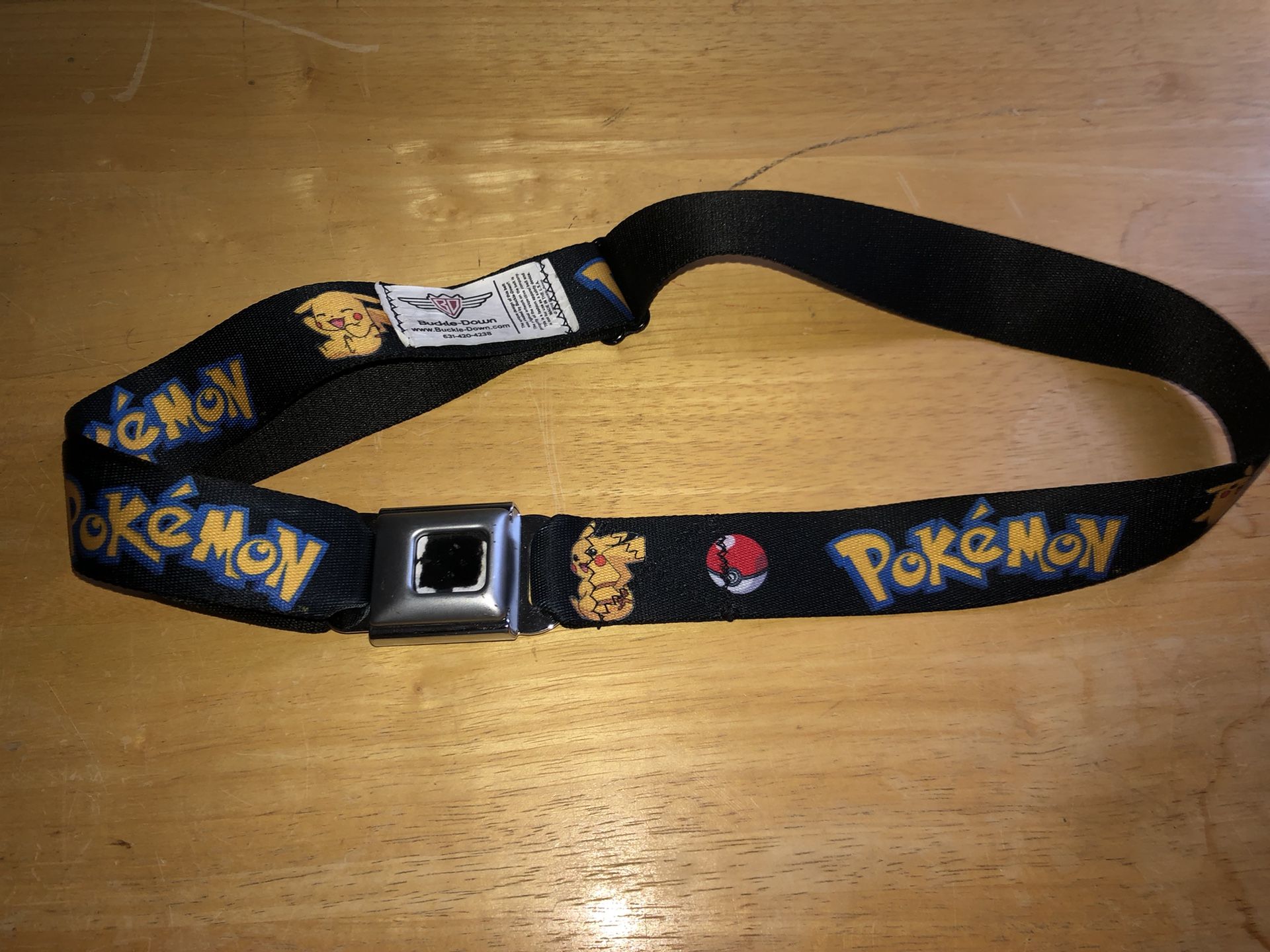 Pokemon Buckle Down Pikachu Seat Belt Buckle