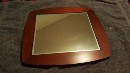 Cherry wood mirror