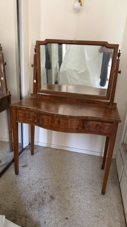 Antique Vanity, Mirrored Dresser